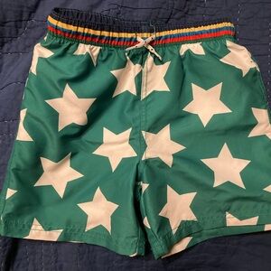 NWOT- never worn - mini boden star swim shorts 7-8y